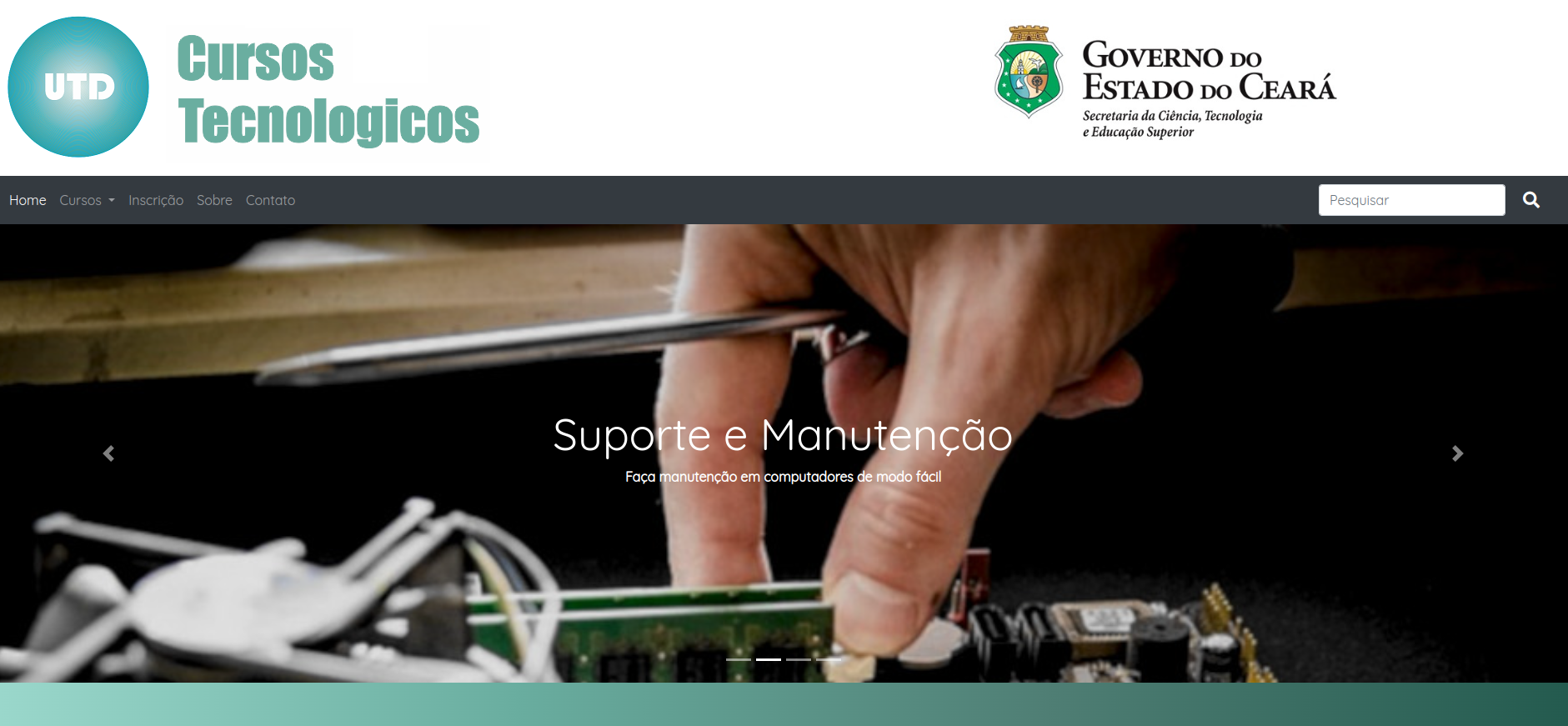Projeto site institucional UTD